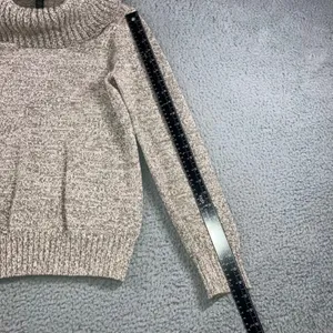Lauren Jeans Co Ralph Lauren Cowl Neck Sweater Women Large Chunky Speckled Knit‎ thumbnail 6