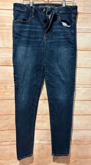 American Eagle Outfitters Navy Skinny Jeans for Women thumbnail 1