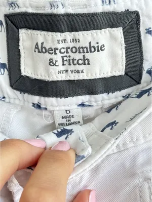 Abercrombie & Fitch White Bootcut Pants Low Rise Front Patch Pocket Women’s 6 thumbnail 3