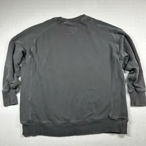 Aerie Women’s Oversized Distressed Crewneck Sweatshirt Size M Gray thumbnail 3