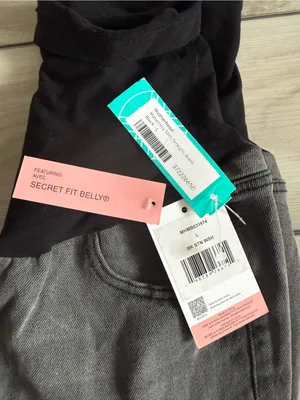 Motherhood Maternity Slim Straight Jeans Black Large NWT STITCH FIX thumbnail 10