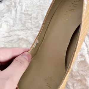 Lauren by Ralph Lauren Tan Snake Skin Pumps thumbnail 4