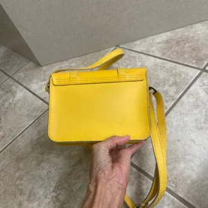 Dr Martens 7 Inch Yellow Leather Satchel Mini Crossbody Bag Buckle Accent thumbnail 5