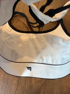 Fabletics White & Black Strappy Sports Bra - Size L/XL - C71-008 thumbnail 5