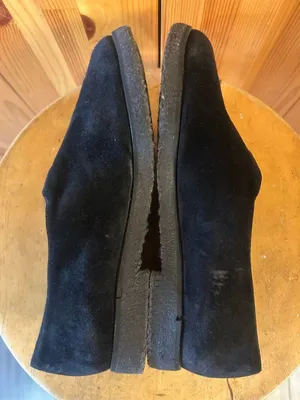 Stuart Weitzman Women's Black Suede Slip On Loafers Shoes Size 8 thumbnail 6