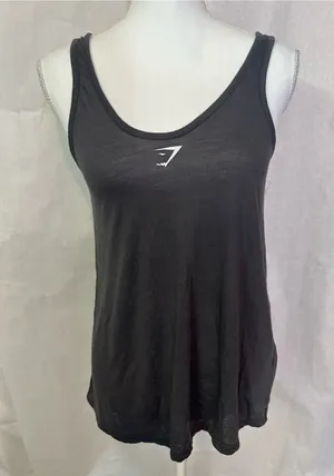 Gymshark Black Women's Scoop Neck Athletic Tank thumbnail 1