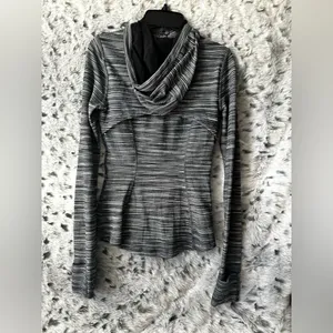 1067. Lululemon Hooded Define Jacket Nulu Size 2 Space Dye Herringbone thumbnail 4