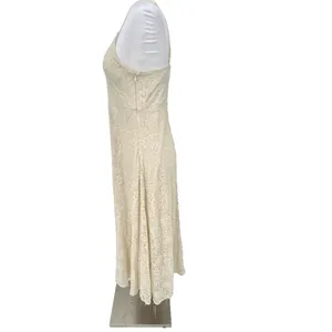 Zara Cream Lace Midi Slip Dress Size L Romantic‎ Fairy Feminine Boho Wedding thumbnail 4