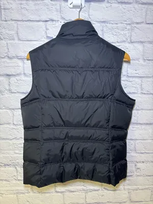 Lands' End Women’s Medium puffer Vest Black 80% Down 20% Feathers Winter thumbnail 5
