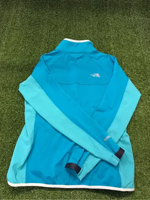 The North Face Women's Windstopper Two Tone Blue Teal Jacket Full Zip Outdoor L thumbnail 5