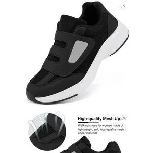 BRAND NEW ~ Women's Black & White Breathable Running Sneakers Shoes ~ 10 thumbnail 4