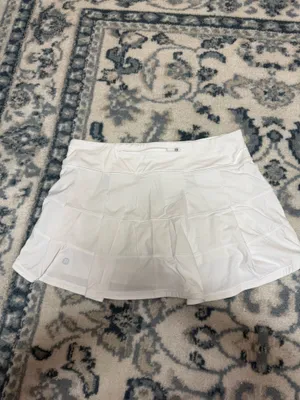 Lululemon Skirt Pace Rival White 6 thumbnail 2