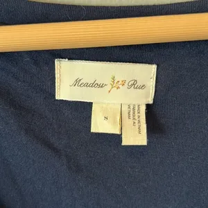 Anthropologie Meadow rue small navy dress with pockets‎ thumbnail 3