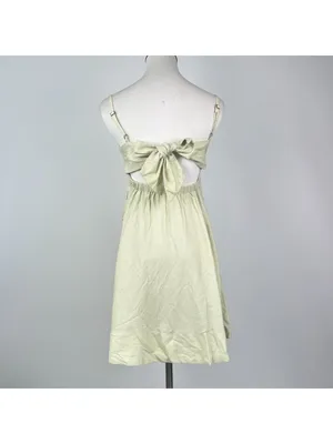NWOT Farm Rio Linen Blend Floral Print Sleeveless Mini Dress Elastic Waist Sz XS thumbnail 7