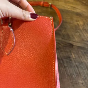 Dooney & Bourke orange red crossbody hand bag thumbnail 5