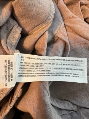 Abercrombie & Fitch Wide Leg Linen Pants Mauve Size M thumbnail 11