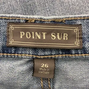 Point Sur J.Crew High-Rise Slim Boy Distressed Jeans Light Wash Size 26 Raw Hem thumbnail 7