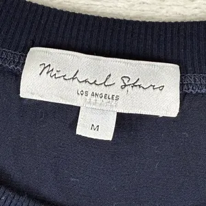 Michael Stars Navy Blue Sleeveless Satin Finish Tank Top DST005 Womens‎ Medium thumbnail 2
