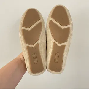 J.‎ Crew Light Khaki Suede Driving Loafers Size 5 thumbnail 4