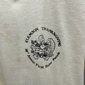 The Vintage Shop Vintage 1980s Clemson University Tigers 1986 First Friday Vs. Virginia Tee Large thumbnail 5