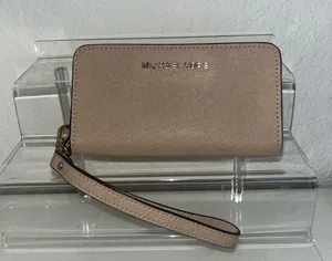 Michael Kors Nude small phone wallet wristlet thumbnail 2