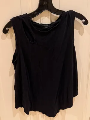 Sanctuary Black Sleeveless Tank Top - Relaxed Fit thumbnail 1
