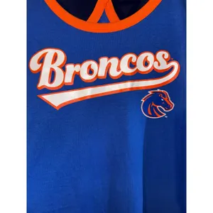 New Boise State Broncos Tank Top Women 2XL Idaho College NCAA Spirit Orange Blue thumbnail 2