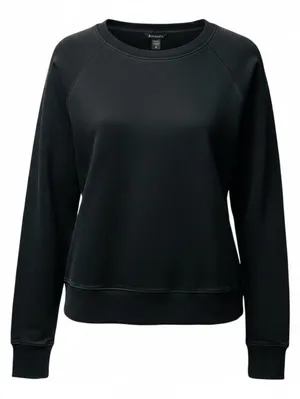 Athleta Coaster Luxe Crewneck Sweatshirt Black Women’s XS NWT Soft Pullover thumbnail 1
