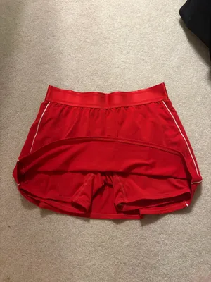 Red Nike Dri-Fit Skort Tennis Skirt thumbnail 3