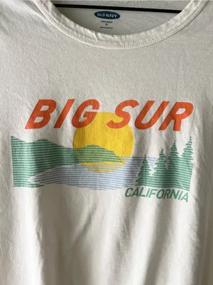 Big Sur Retro Graphic Cotton T Shirt• Sz XL thumbnail 8