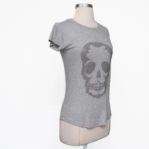 Zadig & Voltaire -‎ New! Skull Cotton & Modal T-shirt - Navy thumbnail 6