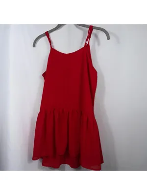 Ninexis Red Ruffle Hem Cami Top Size S NWT thumbnail 6