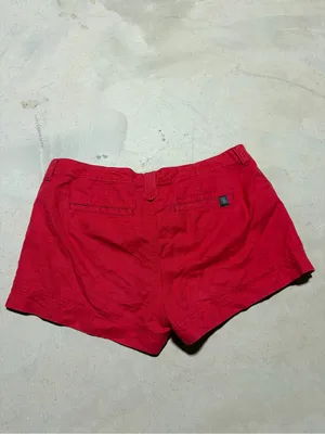 North face Red Women's linen Cotton blend Shorts 6 thumbnail 6