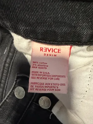 Revice Denim Black High Waisted Skinny Jeans with Red Side Zippers thumbnail 6