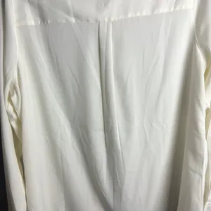 Jessica London Blouse Women Preppy Career Button Long Sleeve Size 18 Cream Work thumbnail 5