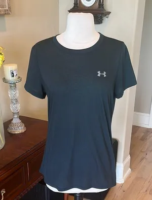 Under Armour Threadborne Women's Black T-Shirt thumbnail 2
