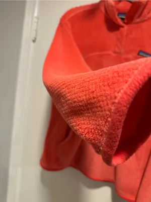 Patagonia Re-Tool Snap-T Sz:XL Pullover coral Polartec fleece chest pocket Soft. thumbnail 12