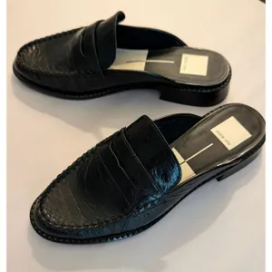 NWOB Dolce Vita Havan Loafer Mule in In Midnight Crinkle Patent Women's sz. 7.5 thumbnail 3