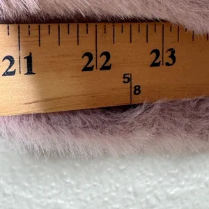 Mer Sea Pink Fuzzy Oversized Sweater Womens S/M Cozycore Slouchy Luxury Soft thumbnail 4