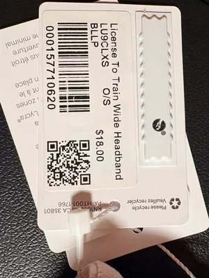 Lululemon License to Train Wide Headband. NWT Sold Out Blissful Pink thumbnail 3