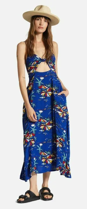 NWT Brixton‎ Riviera Cut Out Midi Dress Summer Tropical Coastal Resort Vacation thumbnail 1