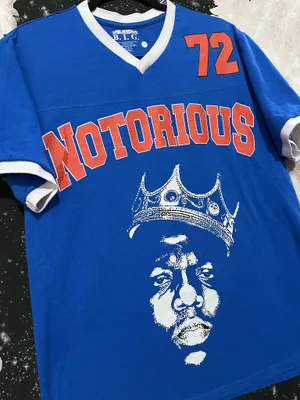 The Notorious B.I.G Rapper Football Jersey Style Shirt thumbnail 3