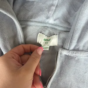 Aerie Light Blue / Grey Zip Up thumbnail 3