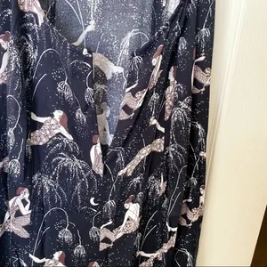 Reformation‎ Dress Gavin Midi Slit Open Back Champagne 0 EUC thumbnail 6