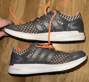 Adidas "Duramo 6" Gray/Orange‎ Running Shoes. Women's 9.5 thumbnail 1