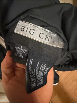 Big Chill Black Puffer Vest White Size L thumbnail 4