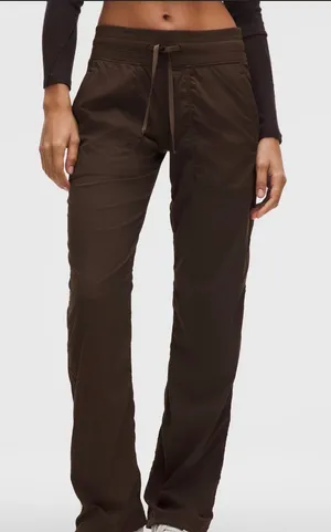 Lululemon size 2 dance studio brown pants thumbnail 1