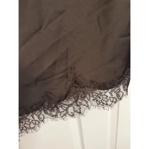 Zara Collection Y2K Lace Tank Dress‎ Satin Brown Fairy Festival Asymmetrical thumbnail 6