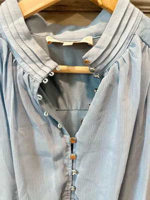 Light Blue Button Down Dress thumbnail 5