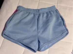 New! Totally 80’s Light Blue Women’s Athletic Shorts thumbnail 2